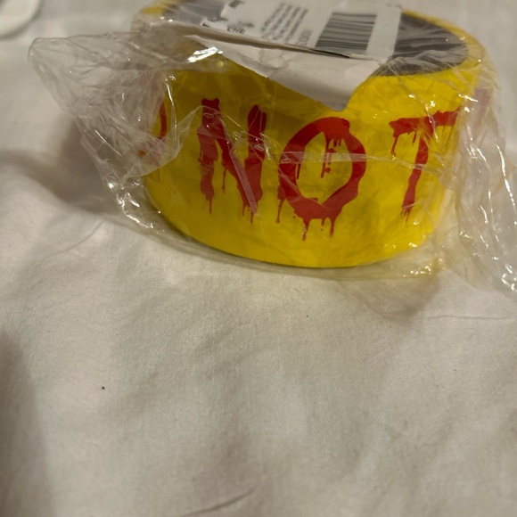 2 Caution Tape Yellow Do Not Enter Warning Tape Halloween decoration lot of 2 - Picture 4 of 10